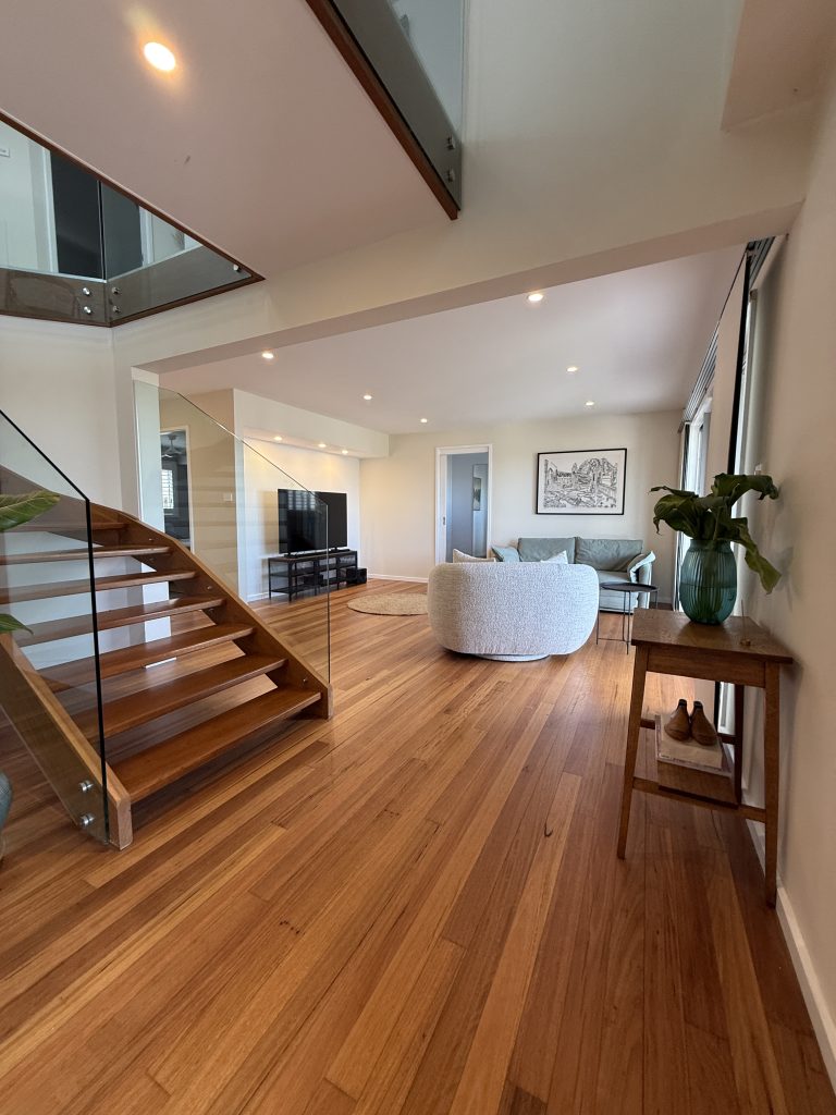 Lower lounge downstairs, Love Street, Kiama