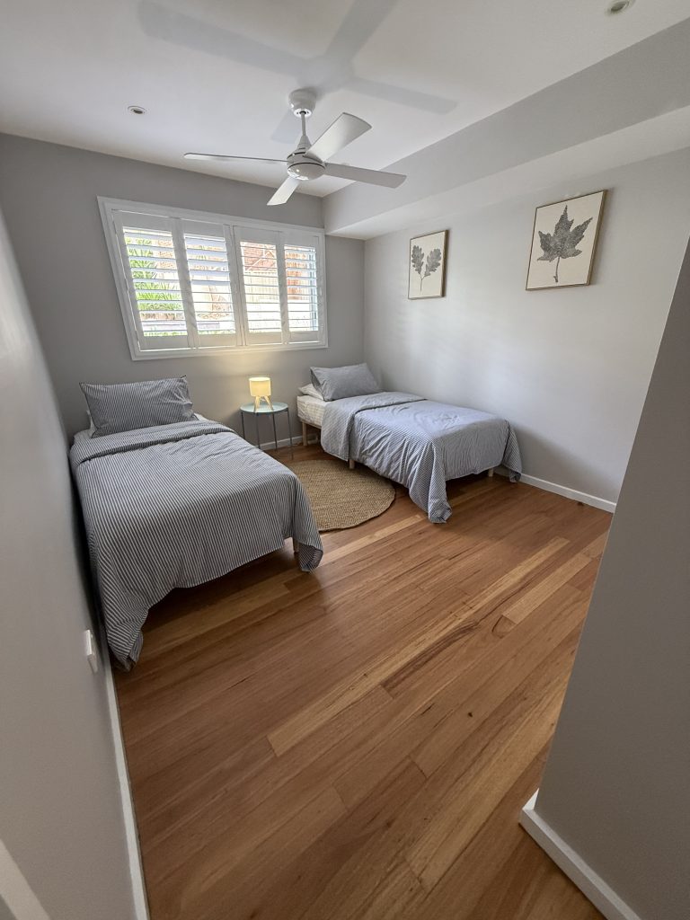 Fourth bedroom set up as twins, Love Street, Kiama