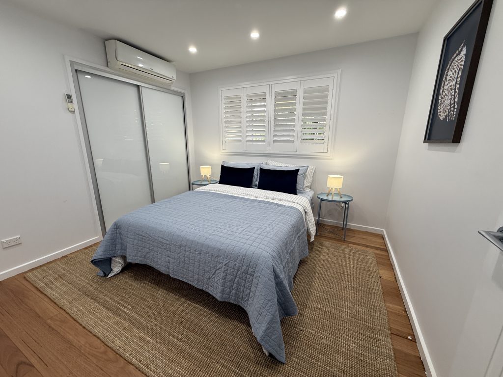 Bedroom with built-in wardrobe, Love Street, Kiama